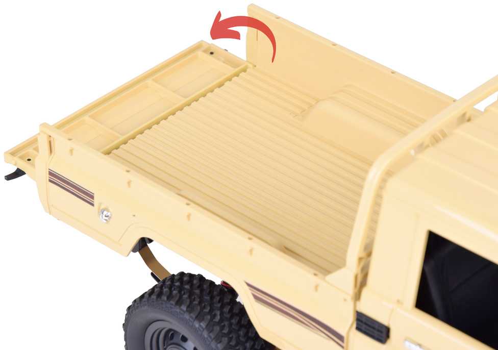 Jokomisiada pikapas Toyota Land Cruiser 4x4 nuotolinio valdymo automobilis RC0672