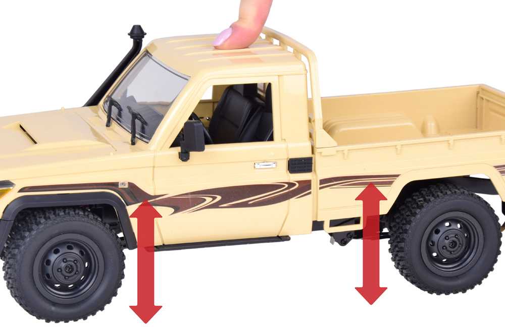 Jokomisiada pikapas Toyota Land Cruiser 4x4 nuotolinio valdymo automobilis RC0672