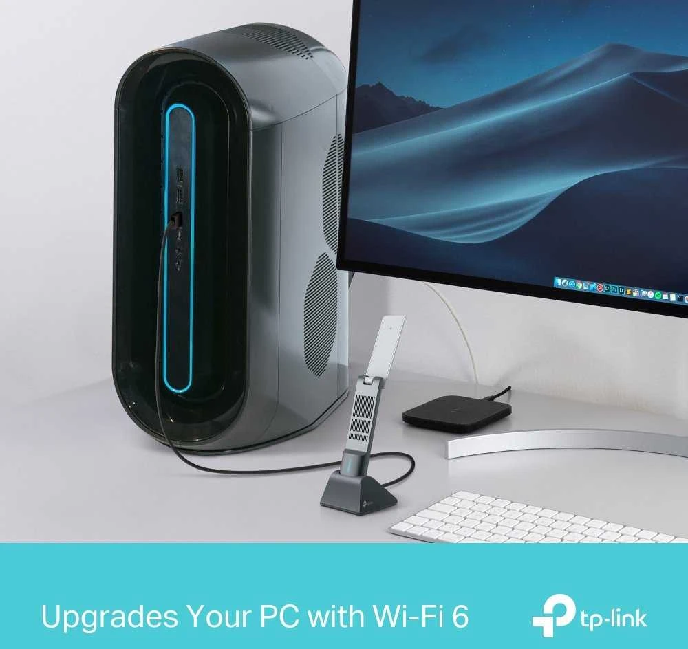 TP-LINK | AX3000 didelio stiprinimo dviejų dažnių „Wi-Fi 6“ USB adapteris | Archer TX50UH