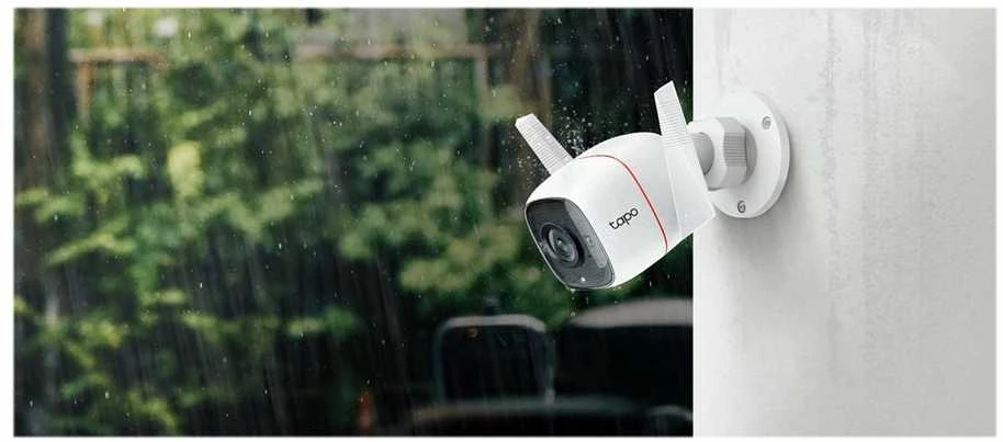 TP-LINK | Lauko apsaugos Wi-Fi kamera | TC65 | Kulka | 3 MP | 3,89 mm/F2,2 | H.264 | Micro SD, maks. 128 GB