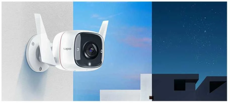 TP-LINK | Lauko apsaugos Wi-Fi kamera | TC65 | Kulka | 3 MP | 3,89 mm/F2,2 | H.264 | Micro SD, maks. 128 GB