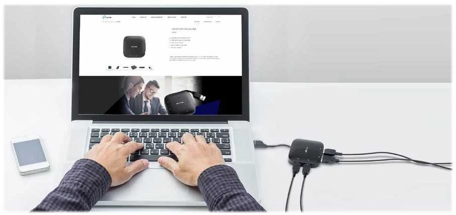 TP-LINK Nešiojamasis Adapteris USB3 4PORT/UH400