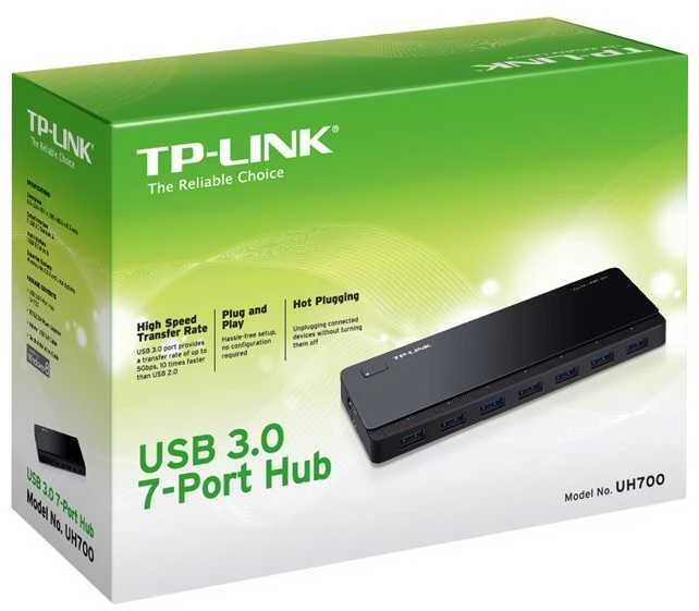 TP-LINK UH700 USB 3.0 7 prievadų šakotuvas