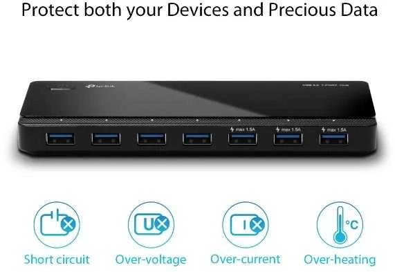 TP-LINK UH700 USB 3.0 7 prievadų šakotuvas