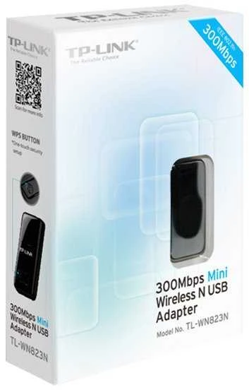 TP-LINK N300 WLAN Mini-USB adapteris, 2,4 GHz, 802.11b/g/n, QSS mygtukas, Autorun įrankis, palaiko Windows XP/Vista/7/8 ir MacOS
