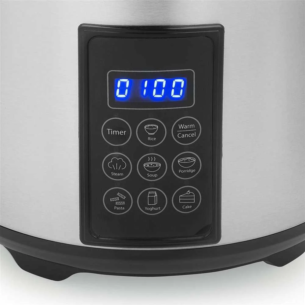 Tristar | Skaitmeninis ryžių ir garų virimo aparatas | RK-6138 | 900 W | 2,2 l | Programų skaičius: 7 | Pilkas