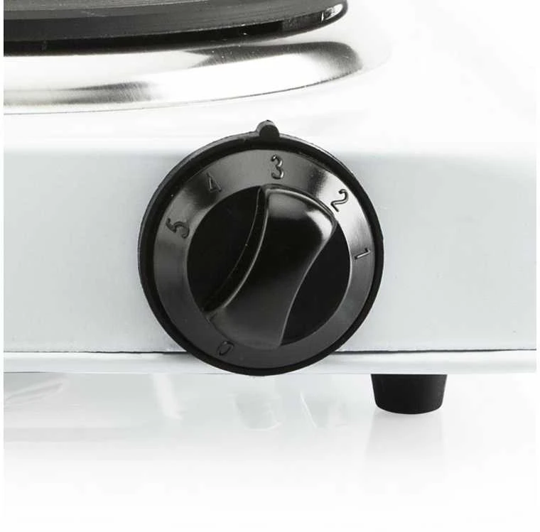 Tristar | Laisvai pastatoma stalo kaitlentė | KP-6185 | Degiklių / virimo zonų skaičius: 1 | Rotacinis | Elektrinis | Juodas, Baltas