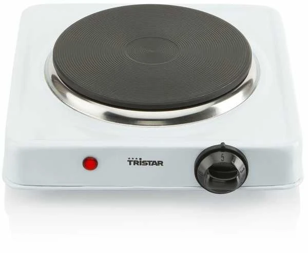 Tristar | Laisvai pastatoma stalo kaitlentė | KP-6185 | Degiklių / virimo zonų skaičius: 1 | Rotacinis | Elektrinis | Juodas, Baltas