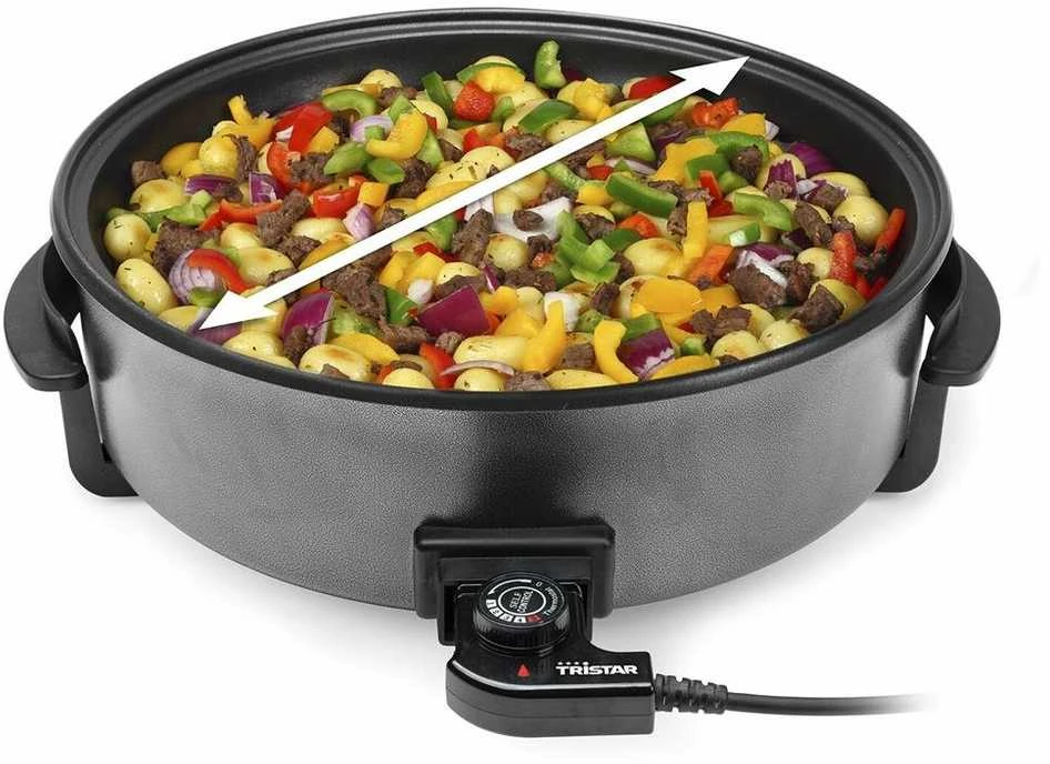 Tristar Multifunctional Grilis Pan XXL | PZ-9145 | Electric Grilis | 1500 W | Juodas