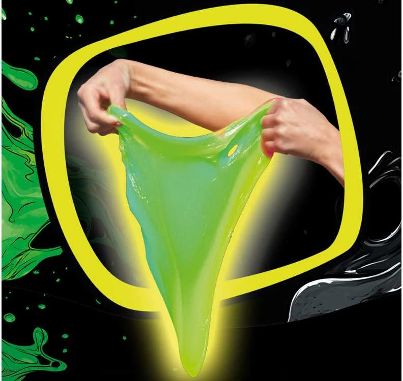 Tuban Jiggly Slime - Tamsoje švytintis gleivės - Žalios (430 g)