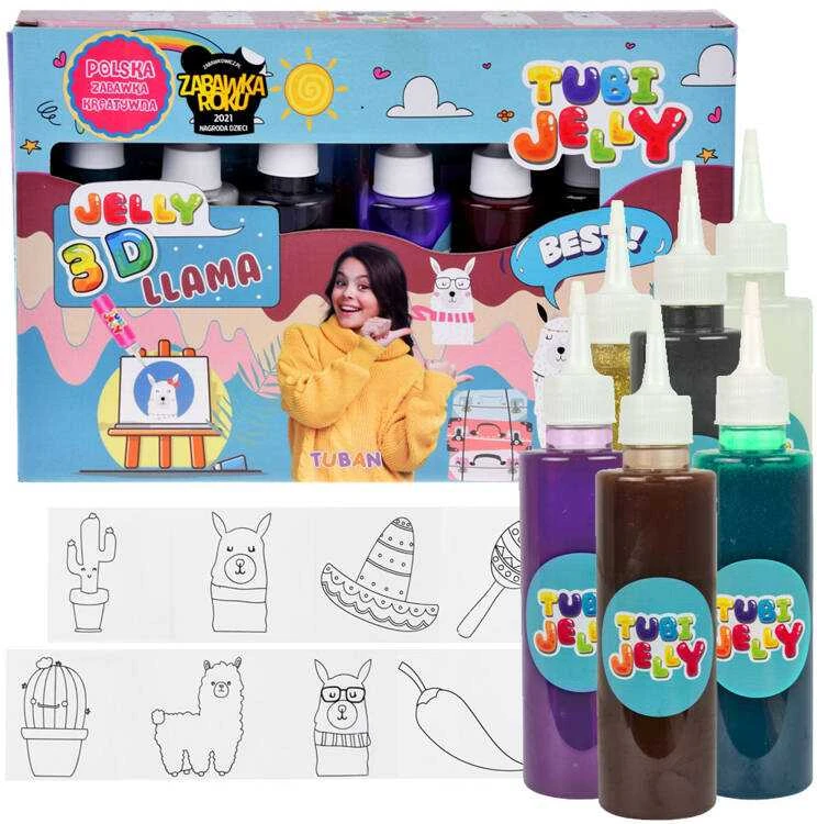 Tuban 6 spalvų Tubi Jelly rinkinys - Lama