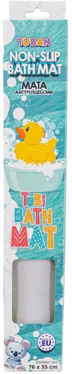Tuban Anti-slip Bath Mat Tubi pilka 70x35cm ZA5973