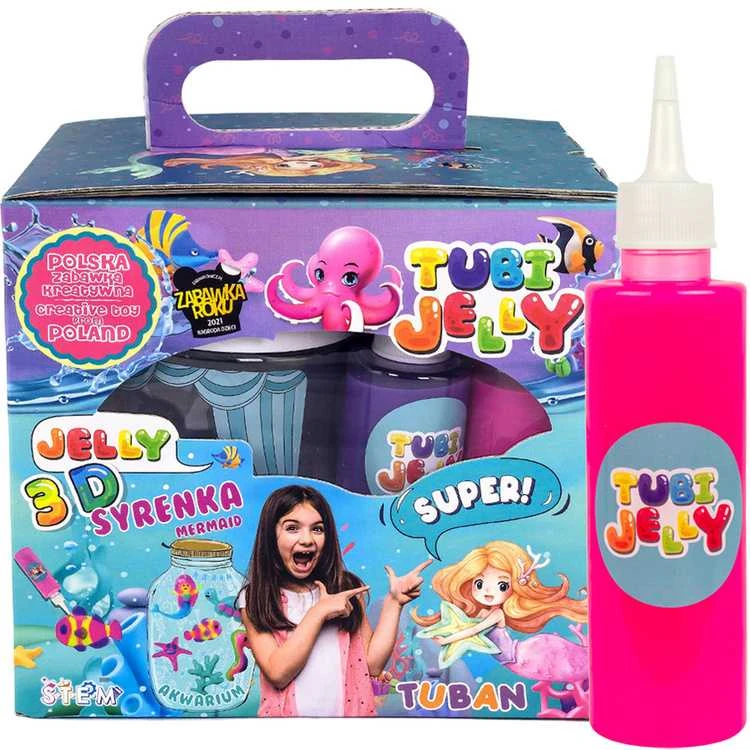 Tuban 6 spalvų Tubi Jelly rinkinys su nedideliu akvariumu - Undinė ( TU3330 )