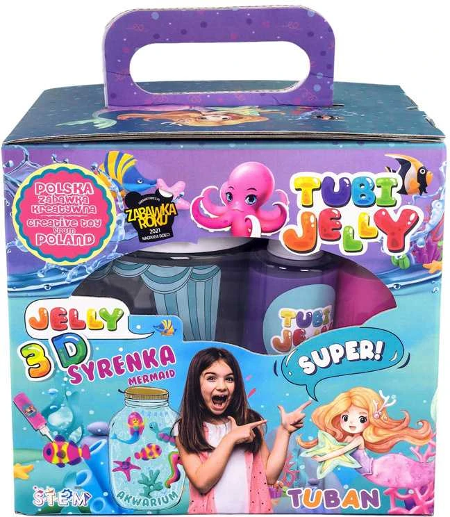 Tuban 6 spalvų Tubi Jelly rinkinys su nedideliu akvariumu - Undinė ( TU3330 )