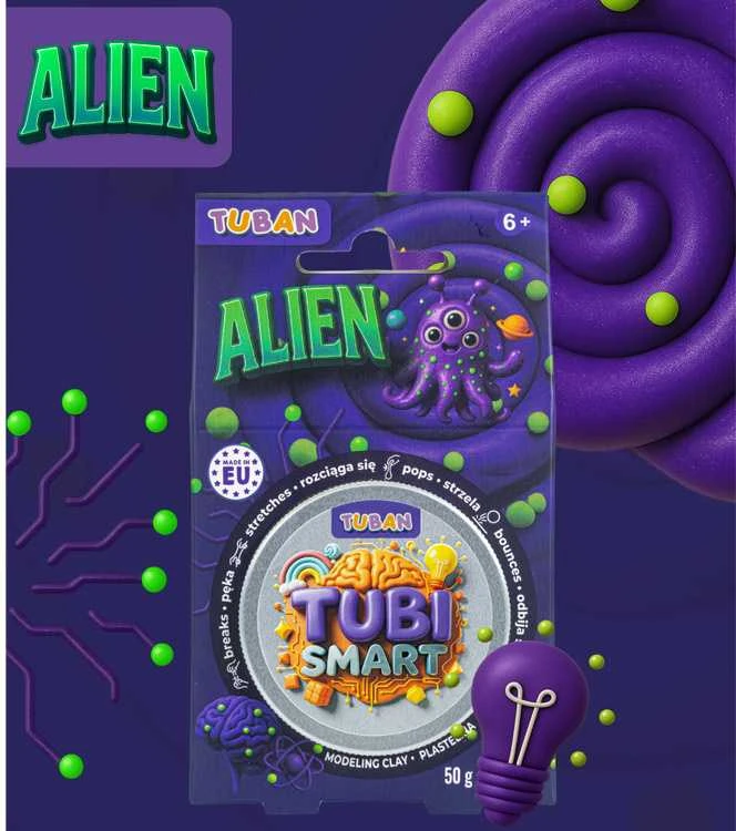 Tuban Tubi Smart - Modeliavimo masė - Ateivis (50 g)