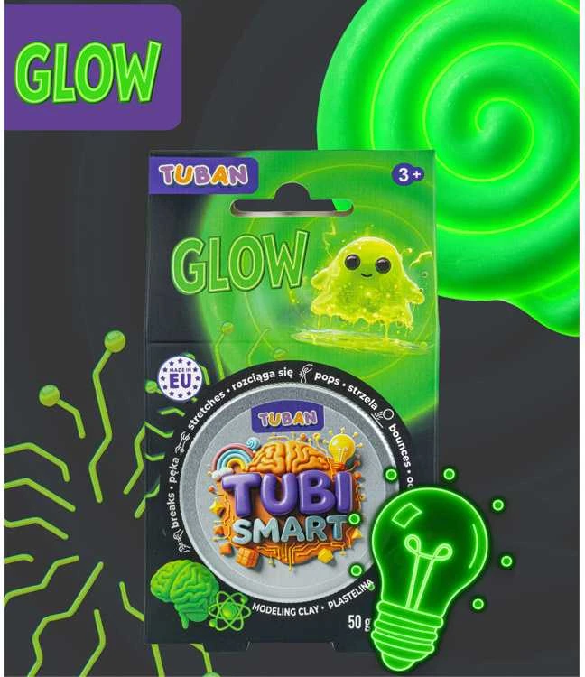 Tuban Tubi Smart - Modeliavimo masė - Šviečia tamsoje (50 g)