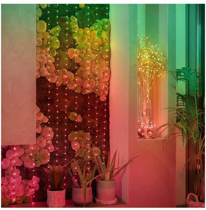 Kalėdinė girlianda Twinkly Candies 200 RGB LED USB- C, žalios spalvos laidas