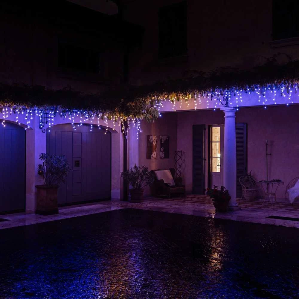 Kalėdinė lempučių girlianda Twinkly Icicle 190 Special LED RGB+W, varvekliai, daugiaspalvė