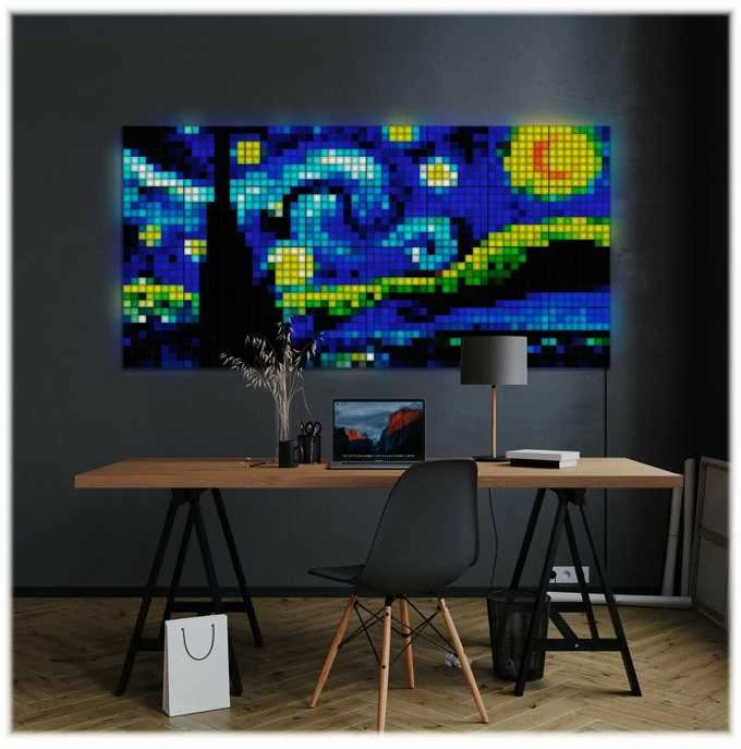 „Twinkly Squares“ išmaniųjų LED panelių išplėtimo paketas (3 panelės) RGB – 16 mln. spalvų