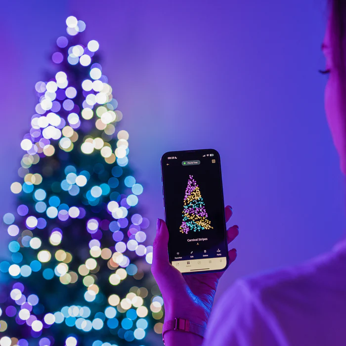 Twinkly Strings Smart LED 750 RGB, 60m, Juodas laidas|Daugiaspalvis