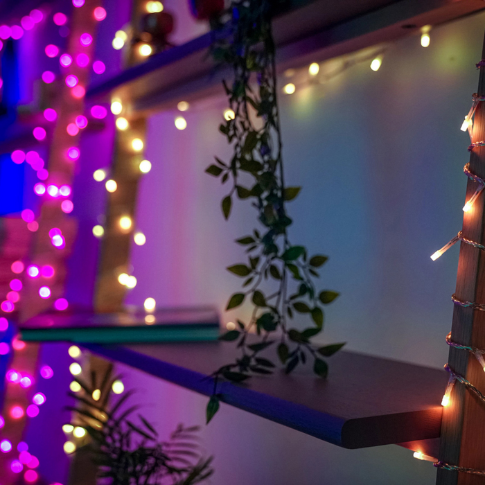 Kalėdinė išmanioji lempučių girlianda Twinkly Strings 100 LED, RGB, daugiaspalvės