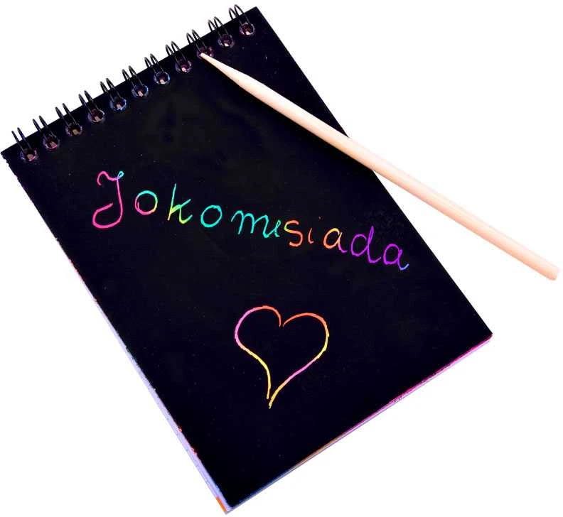 Jokomisiada Nešiojamojo kompiuterio Rainbow nutrinama kortelė su ZA3913 rašikliu