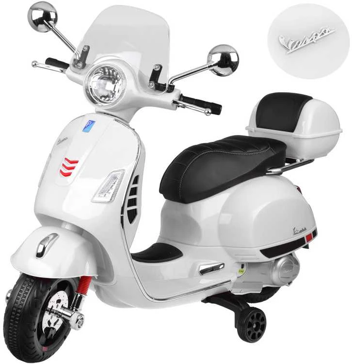 Jokomisiada Skuter elektrinis na akumulator VESPA GTS Super dla dziecka PA0333