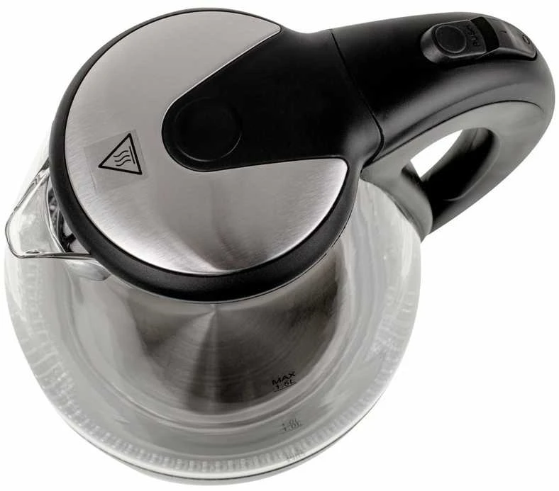 Adler | Virdulys | AD 1224 | Standard | 2000 W | 1.5 L | Glass | 360° rotational base | Juodas