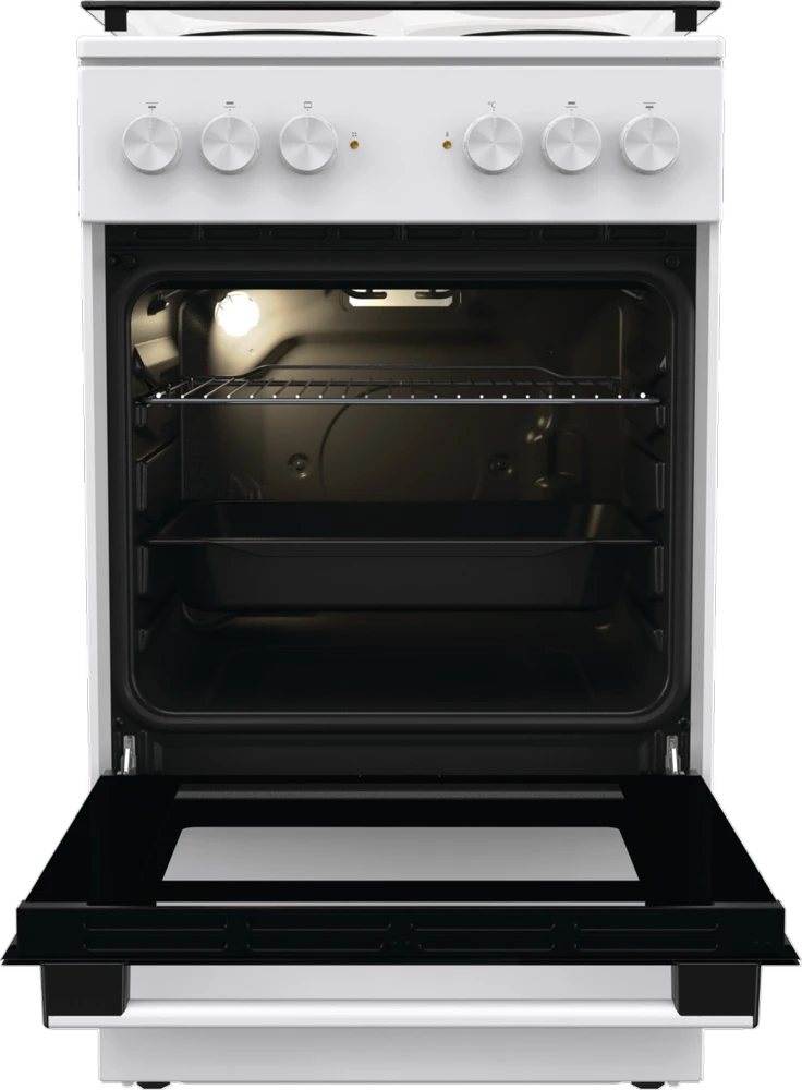 Viryklė Gorenje Cooker | GE5A21WH | Hob type Electric | Oven type Electric | Baltas | Plotis 50 cm | Grilling | Gylis 59.4 cm | 68 L