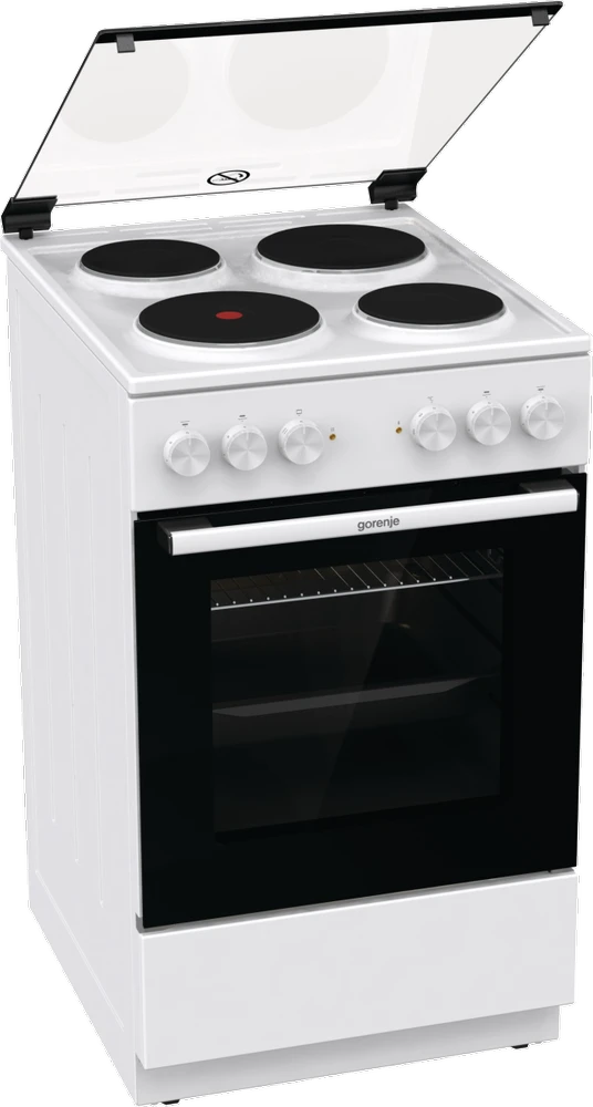Viryklė Gorenje Cooker | GE5A21WH | Hob type Electric | Oven type Electric | Baltas | Plotis 50 cm | Grilling | Gylis 59.4 cm | 68 L