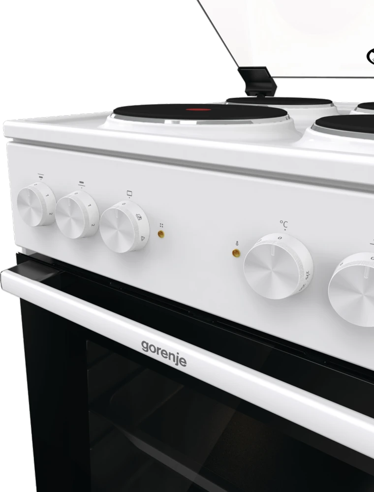 Viryklė Gorenje Cooker | GE5A21WH | Hob type Electric | Oven type Electric | Baltas | Plotis 50 cm | Grilling | Gylis 59.4 cm | 68 L