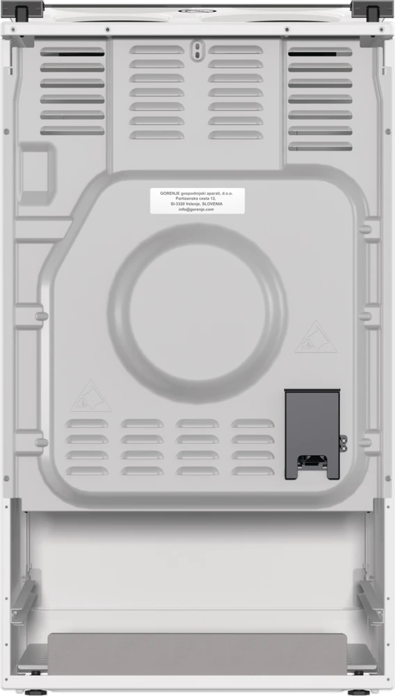 Viryklė Gorenje Cooker | GE5A21WH | Hob type Electric | Oven type Electric | Baltas | Plotis 50 cm | Grilling | Gylis 59.4 cm | 68 L