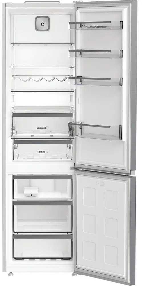 Whirlpool Šaldytuvas | WHK 26402 XP4E | Energy efficiency class E | Free standing | Combi | Height 203.5 cm | No Frost system | Šaldytuvas net capacity 249 L | Šaldiklis net capacity 106 L | Ekranas | 37 dB | Sidabrinis