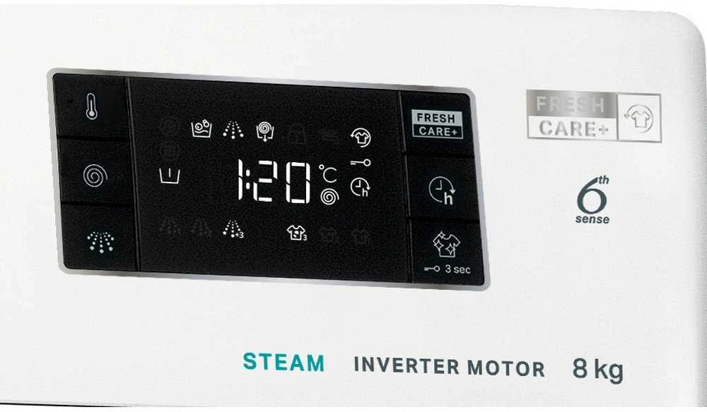 WHIRLPOOL Skalbimo mašina FFB 8469 BV EE, 8kg, 1400 rpm, Energy class A, Gylis 63 cm, Inverter motor, Steam refresh
