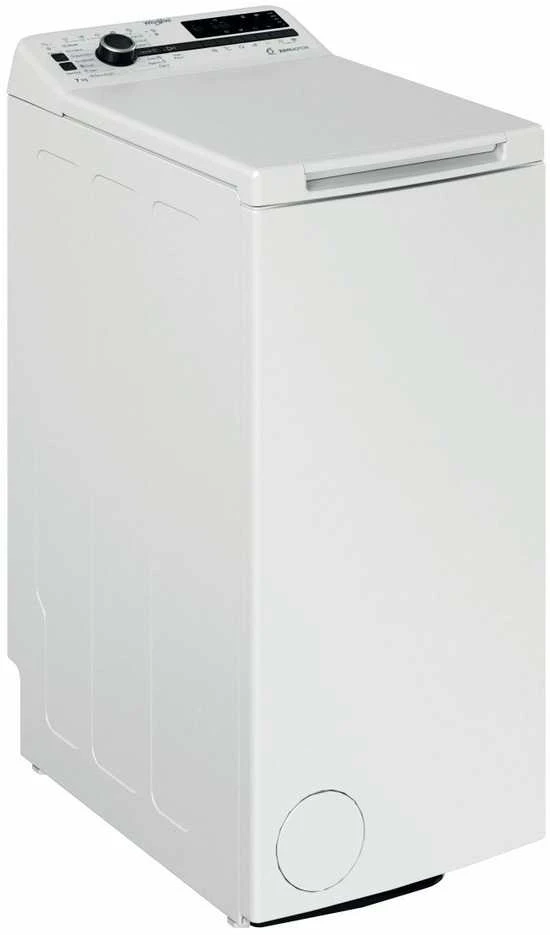 Whirlpool | Skalbimo mašina | TDLRB 7232BS EU | Energy efficiency class D | Top loading | Skalbimo talpa 7kg | 1200 RPM | Gylis 60 cm | Plotis 40 cm | LED | Baltas