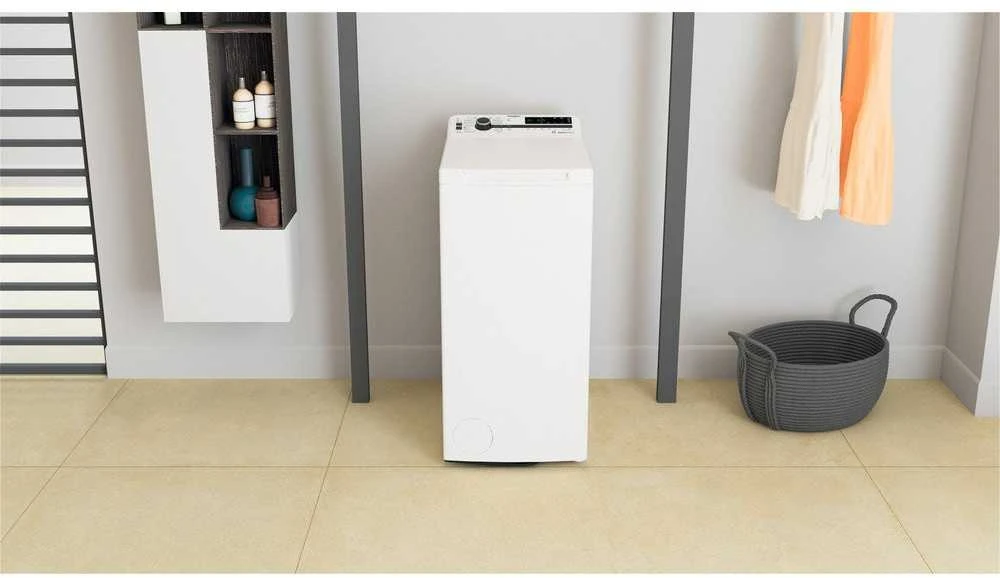 Whirlpool | Skalbimo mašina | TDLRB 7232BS EU | Energy efficiency class D | Top loading | Skalbimo talpa 7kg | 1200 RPM | Gylis 60 cm | Plotis 40 cm | LED | Baltas