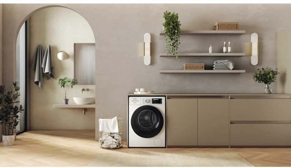 Whirlpool Skalbimo mašina | W8 99AD SILENCE EE | Energy efficiency class A | Front loading | Skalbimo talpa 9kg | 1400 RPM | Gylis 64.3 cm | Plotis 59.9 cm | LCD | Steam function | Direct drive | Baltas