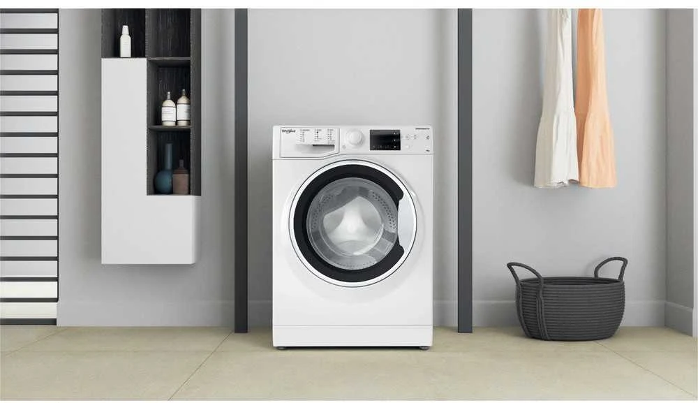 Whirlpool | Skalbimo mašina | WRBSB 6249 W EU | Energy efficiency class C | Front loading | Skalbimo talpa 6kg | 1200 RPM | Gylis 43 cm | Plotis 60 cm | LED | Baltas