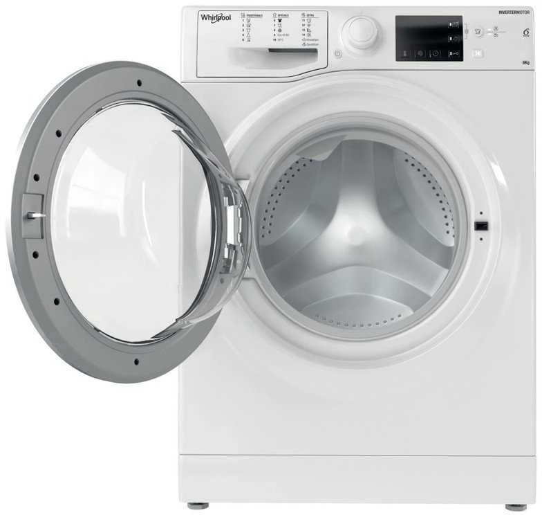 Whirlpool | Skalbimo mašina | WRBSB 6249 W EU | Energy efficiency class C | Front loading | Skalbimo talpa 6kg | 1200 RPM | Gylis 43 cm | Plotis 60 cm | LED | Baltas