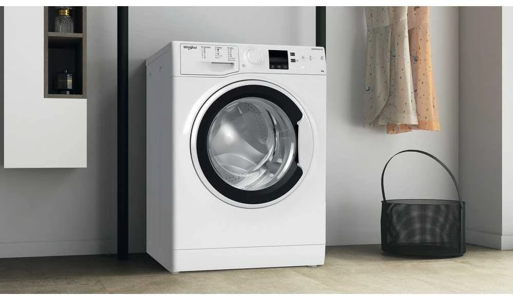 WHIRLPOOL Skalbimo mašina WRBSS 6249 W EU, 6kg, 1200 rpm, Energy class C, Gylis 42.5 cm, Inverter motor
