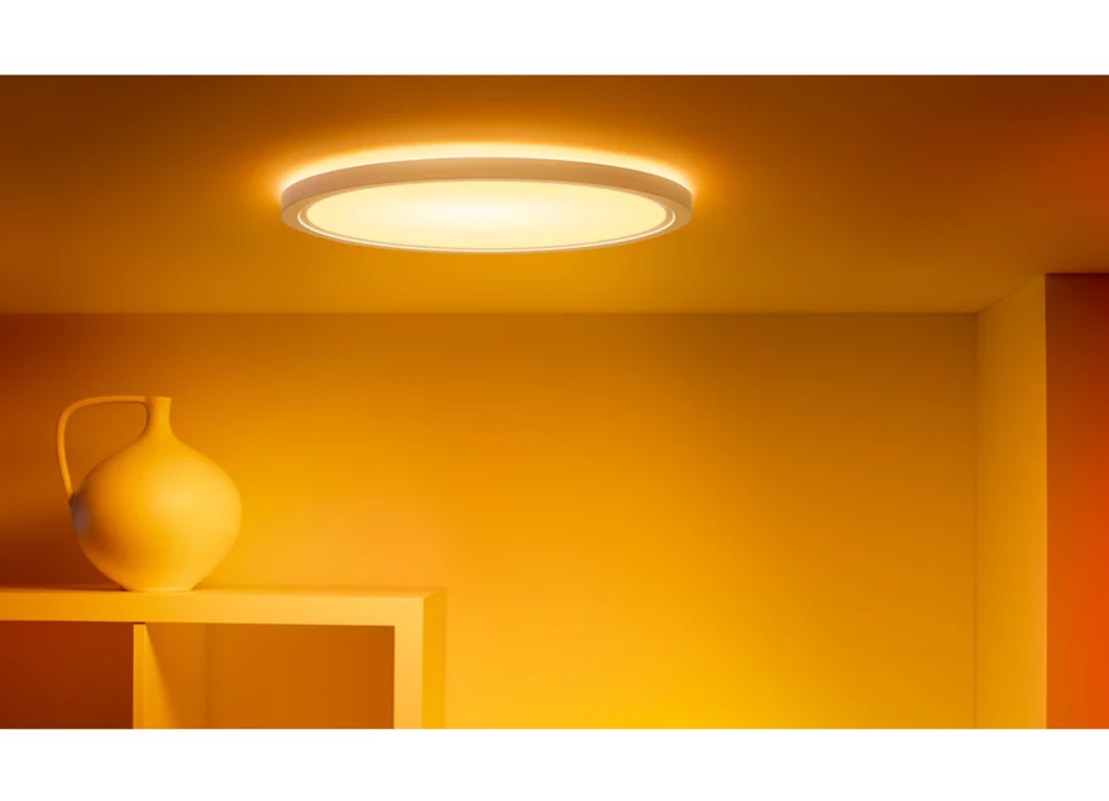 Lubinis šviestuvas WiZ Smart WiFi SuperSlim Ceiling 545mm, Baltas | 32 W | 2200-6500 K (RGB)