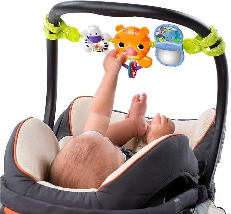 Bright Stars Žaisti pakabuką vežimėliui, žaislinės automobilio sėdynei, barškutį garso ZA4904