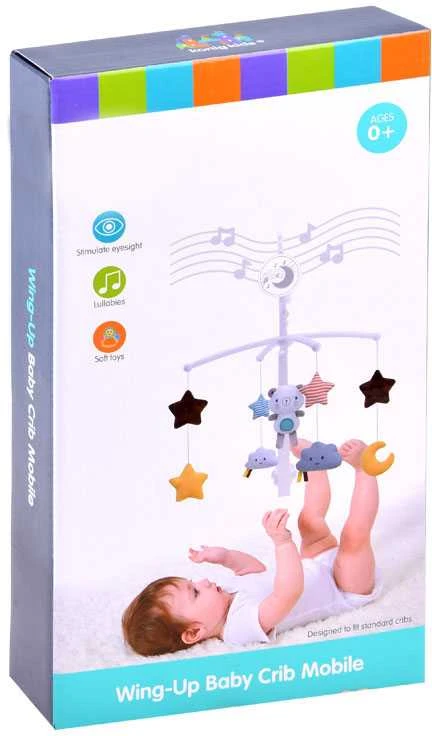 Jokomisiada Karuselė su muzikos dėžute pliušinei lovai