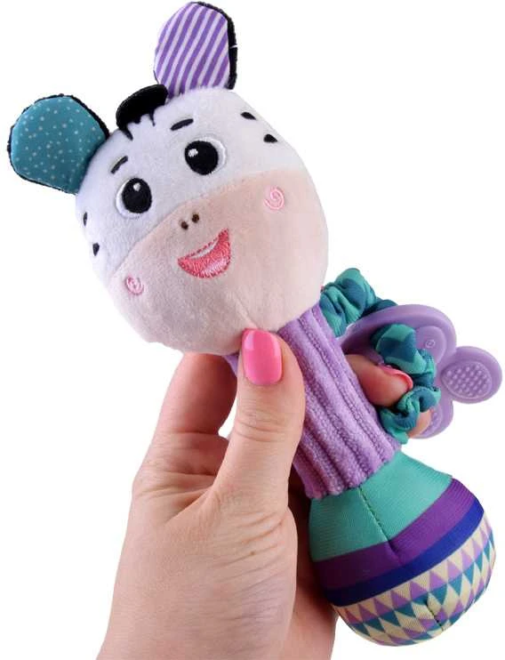 Jokomisiada Charmant Rattle Teether Plush Toy Deer for a Child ZA5771