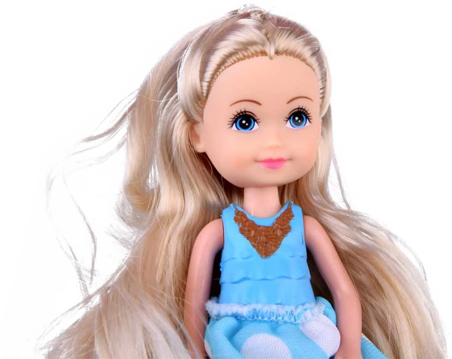 Jokomisiada Žavingos mini lėlės, su kuriomis galima žaisti. Lėlė 12 cm, 6 vnt. ZA4755