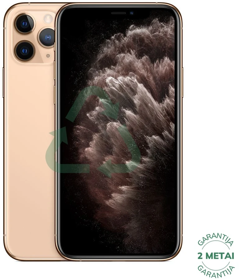 Apple Atnaujintas iPhone 11 Pro Gold 64GB (būklė kaip naujas)