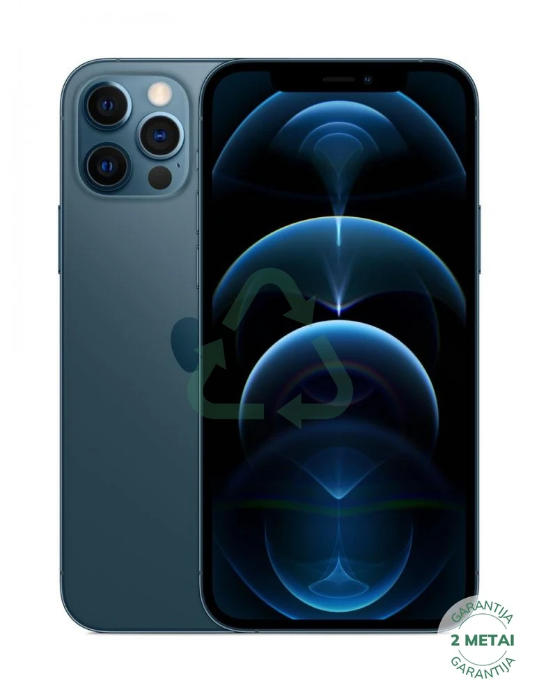 Apple Atnaujintas iPhone 12 Pro Pacific Mėlyna 128GB (būklė kaip naujas)