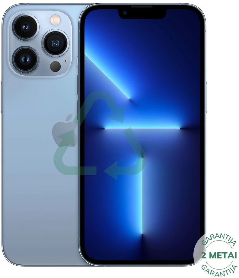 Apple Atnaujintas iPhone 13 Pro Sierra Mėlyna 256GB (būklė kaip naujas)
