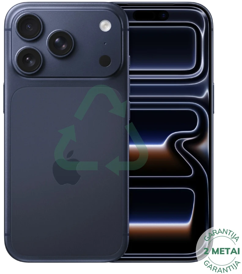 Apple Atnaujintas iPhone 17 Pro Deep Mėlyna 256GB (būklė kaip naujas)