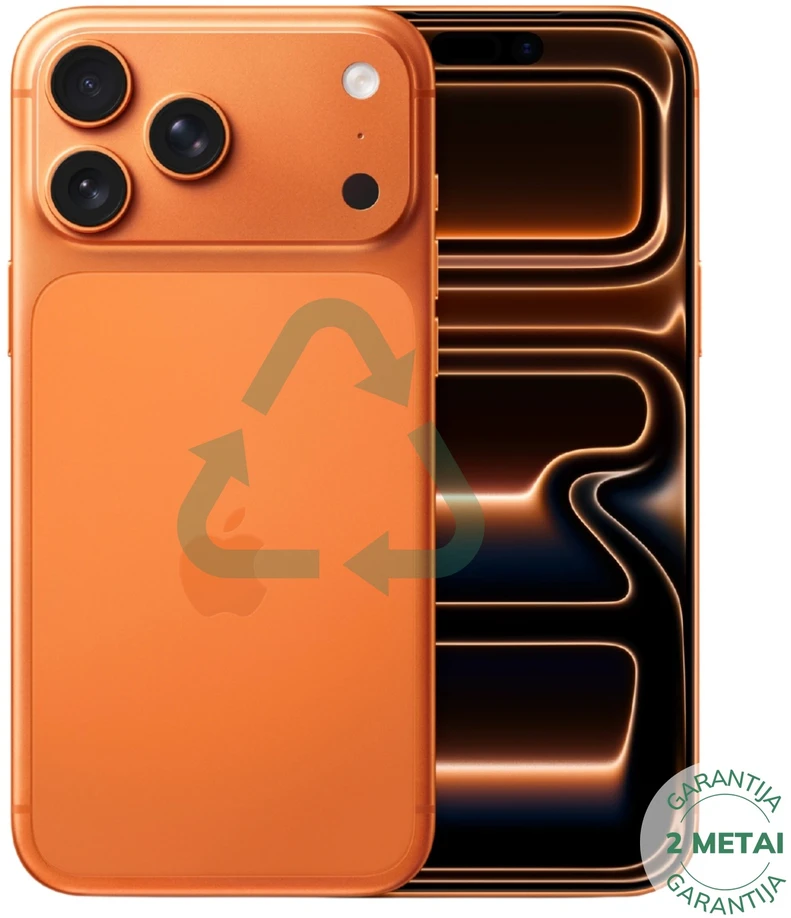 Apple Atnaujintas iPhone 17 Pro Max Cosmic Oranžinis 512GB (būklė kaip naujas)